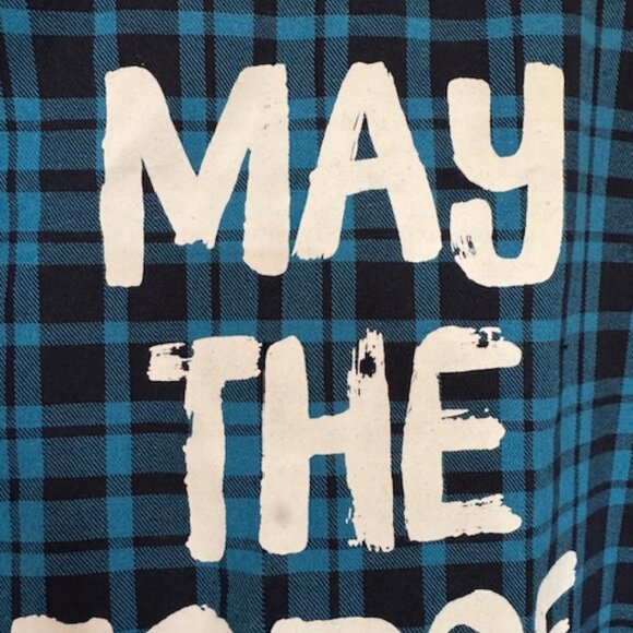 Cakeworthy Disney Star Wars Flannel Shirt XL/TG? or L May The Force Be With You - Picture 6 of 8